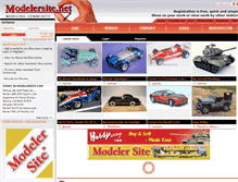 Tablet Screenshot of modelersite.net